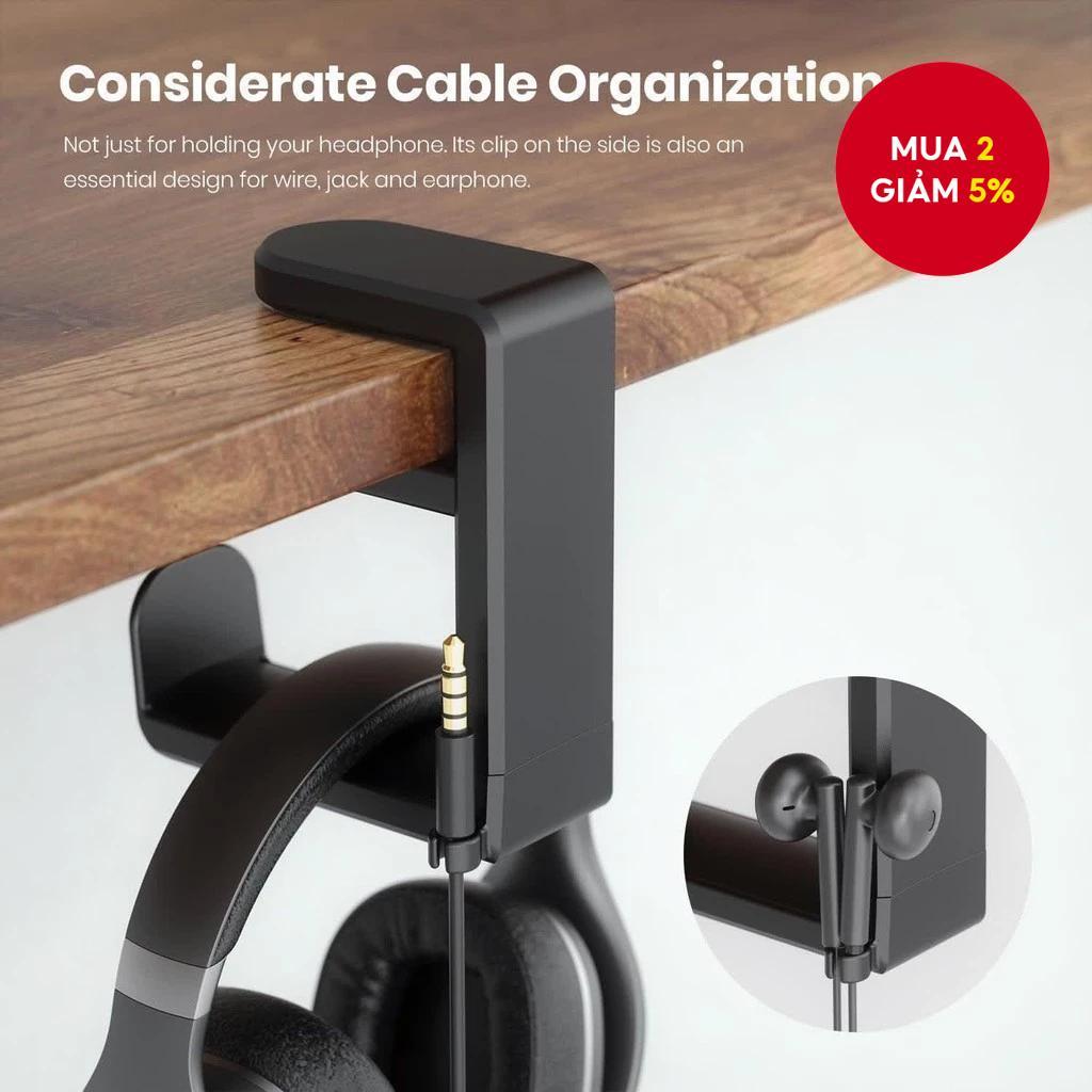 Giá treo tai nghe xoay 360 độ, giá đỡ tai nghe gaming, công cụ điều chỉnh cho tai nghe PC, giá treo 