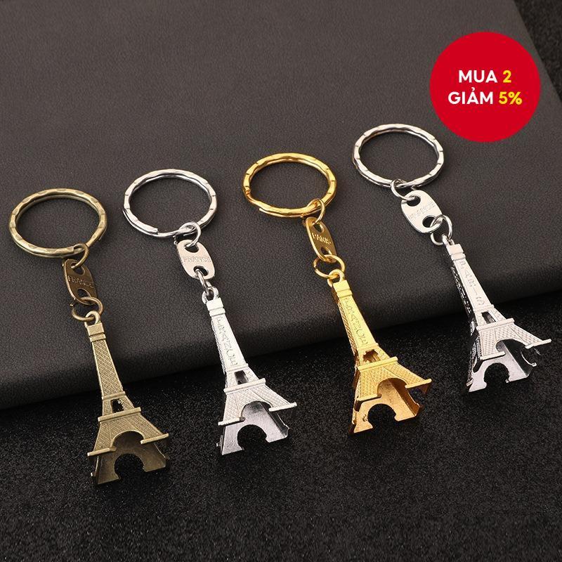 Vintage Paris Tháp Eiffel Móc Chìa Khóa Cho Chìa Khóa Lưu Niệm Paris Tour Eiffel Ba Lô Mặt Dây Chuyề