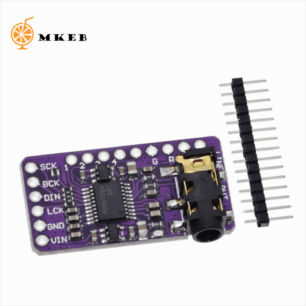 Mô-đun máy nghe nhạc MKEB I2S, Giao diện Âm thanh kỹ thuật số I2S PCM5102A I2S Máy nghe nhạc, Máy ng