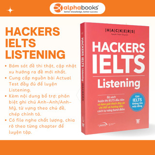 Sách - Lẻ/Combo Hackers IELTS (Có File Nghe): Listening + Reading + Writing + Speaking (Gamma books)