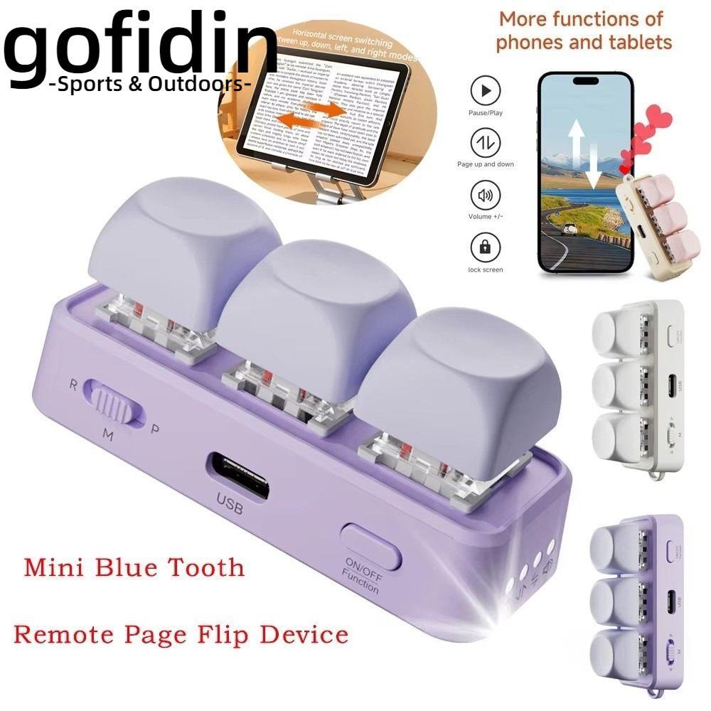 GOFIDIN EBook Trang Turner Bàn Phím, Bàn Phím Di Động Đa Năng Bàn Phím Trang Turner, 3 Phím Đa Năng 