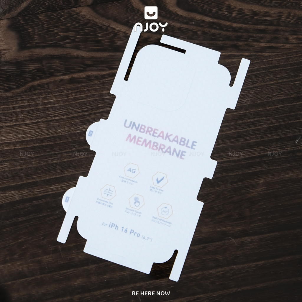 Miếng Dán PPF Nhám Chống Vân Tay Cho Điện Thoại iPhone 17 Pro Max 16 15 14 13 12 11 Njoyshop