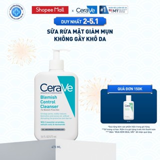 Sữa rửa mặt giảm mụn CeraVe Blemish Control Cleanser 473ml 