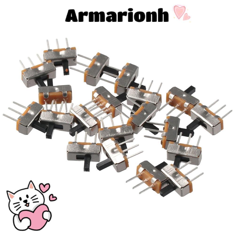 ARMARIO 20 Chiếc Micro Slide Switch, SPDT 2 Vị Trí Chuyển Đổi Công Tắc, Thu Nhỏ 4 Mm Chuyển Đổi 1P2T
