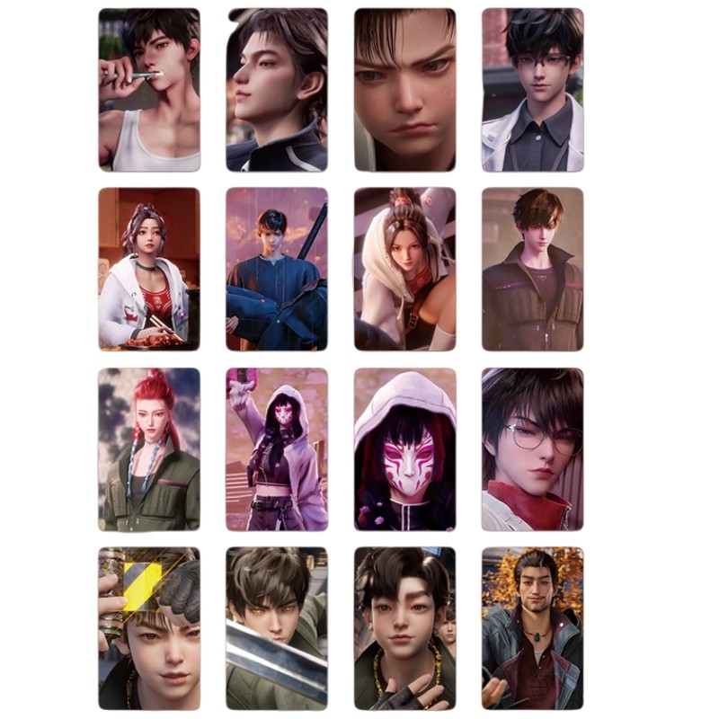 50-55 chiếc Manga Manhwa Aikatsu Stars Slay The Gods Laser Holographic Lomo Cards Fights Break Spher