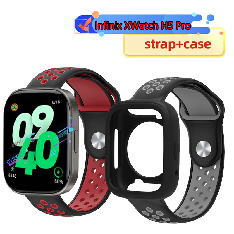 Ốp lưng Infinix XWatch H5 Pro Bảo vệ màn hình Infinix Watch H5 Pro Dây đeo silicon Infinix XWatch H5