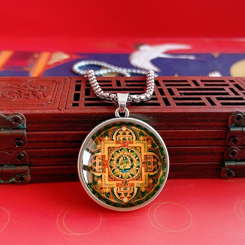 Sideburns Fengyue Tây Tạng Vẽ Tay Thangka Mặt Dây Chuyền Di Động Donkey King Kong Kalachakra King Ko