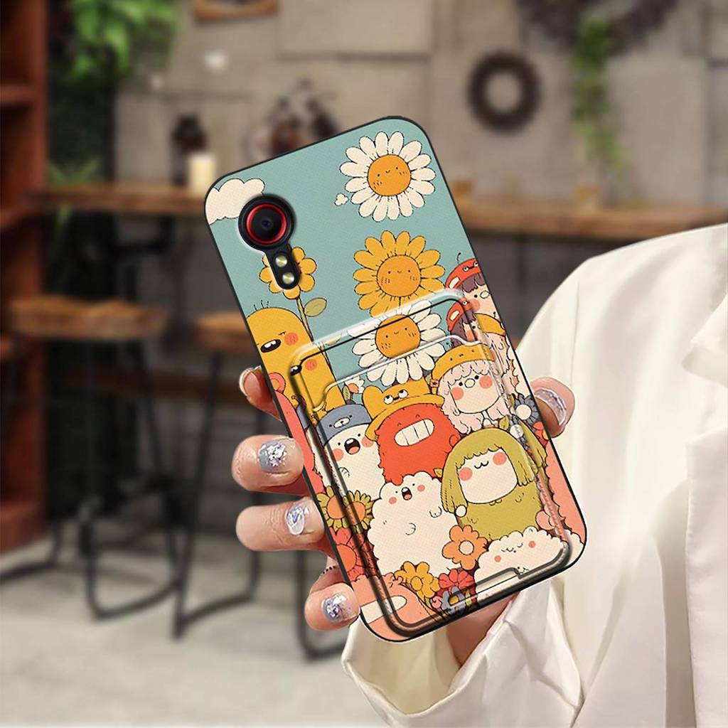 Ốp Điện Thoại Bảo Vệ Chống Thấm Nước Cho Samsung Galaxy Xcover5 / SM-G525F Tay Thẻ Silicon Graffiti 