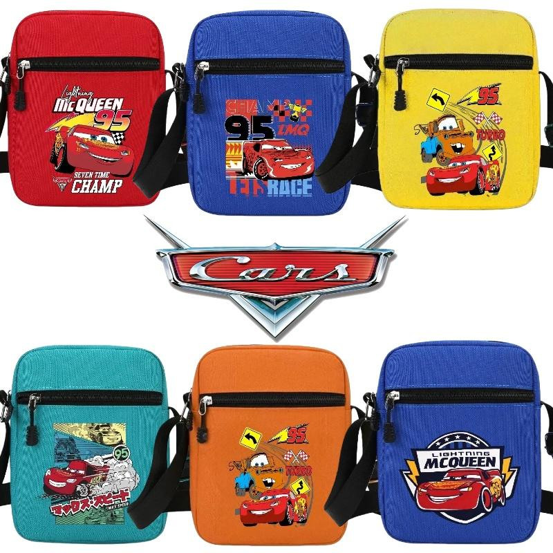 Túi đeo vai CARS Lightning McQueen Túi đeo chéo in hình thời trang vuông nhỏ dành cho trẻ em và ngườ