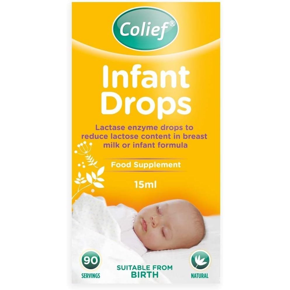 Colief - Giọt Trẻ Sơ Sinh (15ml) - Thuốc Giọt Lactase Enzyme Giảm Hàm Lượng Lactose Trong Sữa Mẹ Và 