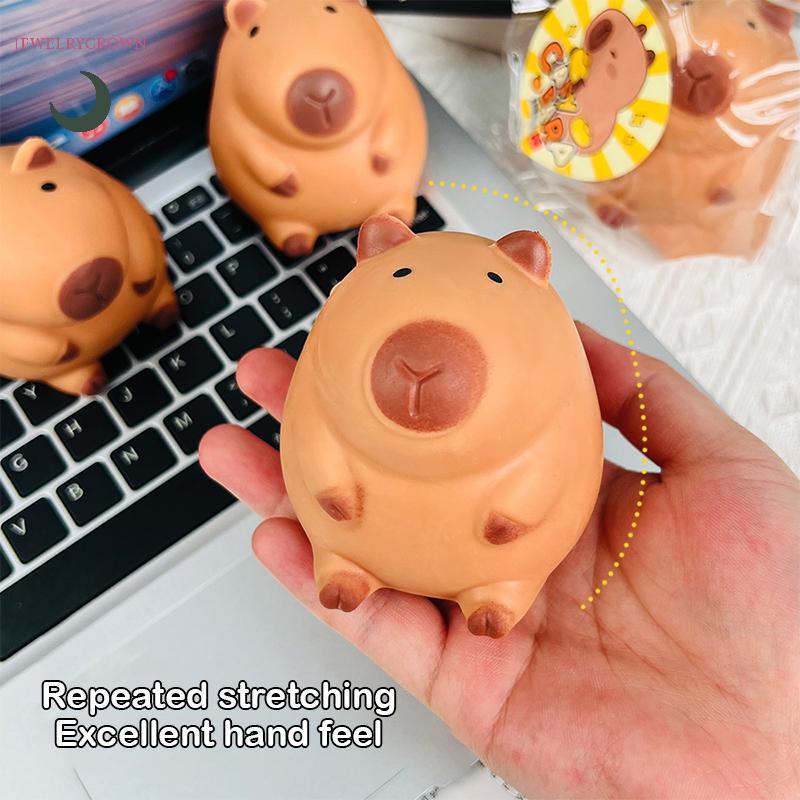 Phim hoạt hình Capybara Mochi Pinching Đồ chơi Squishy Đồ chơi đàn áp phục hồi chậm Đồ chơi giải tỏa