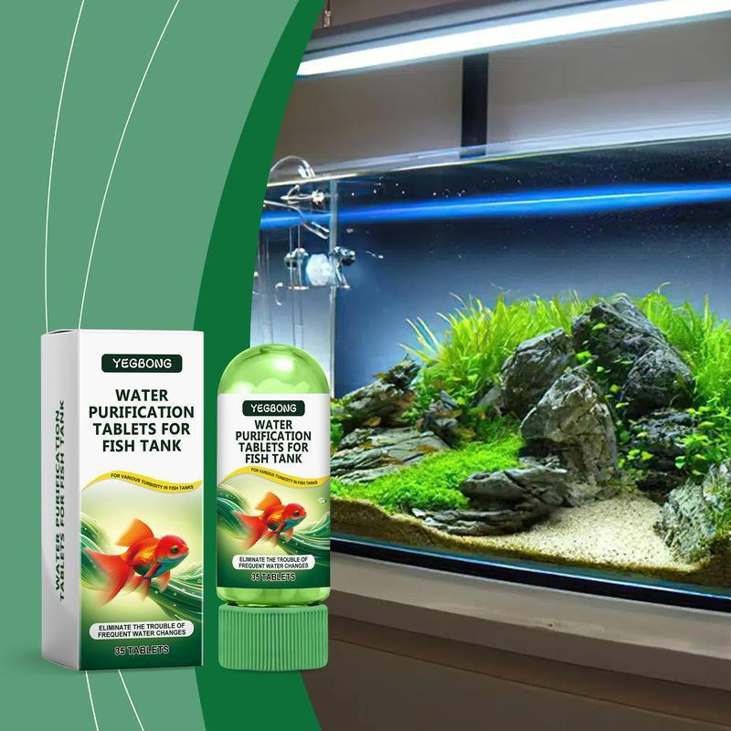 Aquarium Water Purification Tablets, Water Quality Dedicated To Clean Deodorizing Algae Stains Sludg