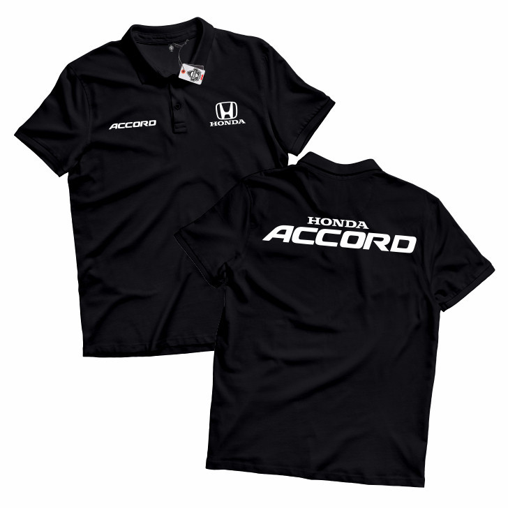 Áo polo ô tô Honda Accord Logo DB Logo Áo thun cổ Unisex