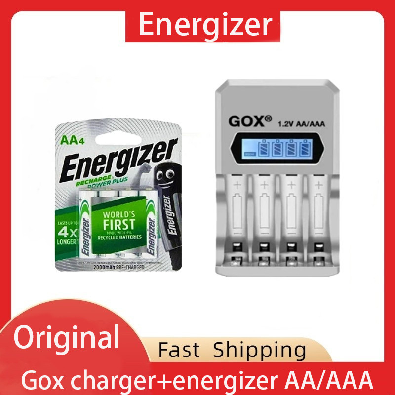 Energizer AA / AAA 1.2V 2000 / 800mAh Rechargeable Battery With Charger