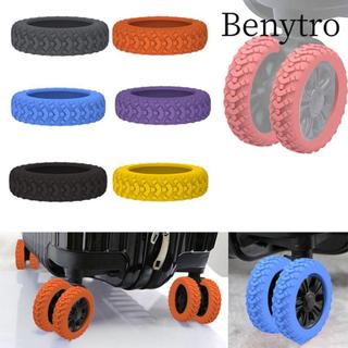 BENYTRO 8 vỏ bọc bảo vệ bánh xe vali silicon, giảm tiếng ồn, phù hợp vali hành lý