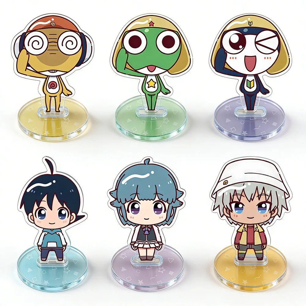Standee Anime Keroro Gunso Siêu Nhân Keroro Ếch Xanh Mô Hình Mica Móc Khóa Trang Trí Tamama Giroro K