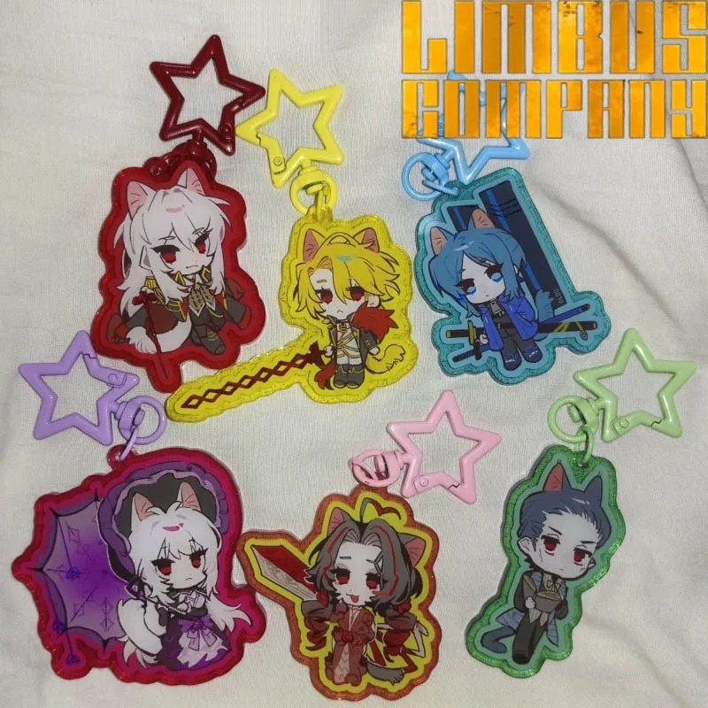 Móc khóa Acrylic Limbus Company Don Quixote Bari Sancho Dulcinea Chibi Game Anime Phụ Kiện Treo Cặp 