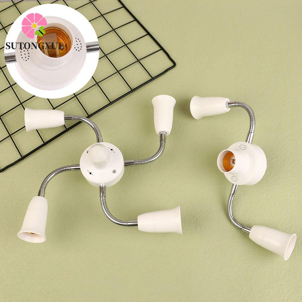 Bộ chuyển đổi giá đỡ đèn SUTONGXUE E27, có ống nối dài E27 sang E27 E27 Bộ chia ổ cắm đèn, linh hoạt