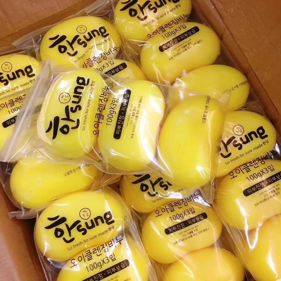 New Product#Korean fruit soap for face washing, bathing, and showering, cleanses, softens, and brigh