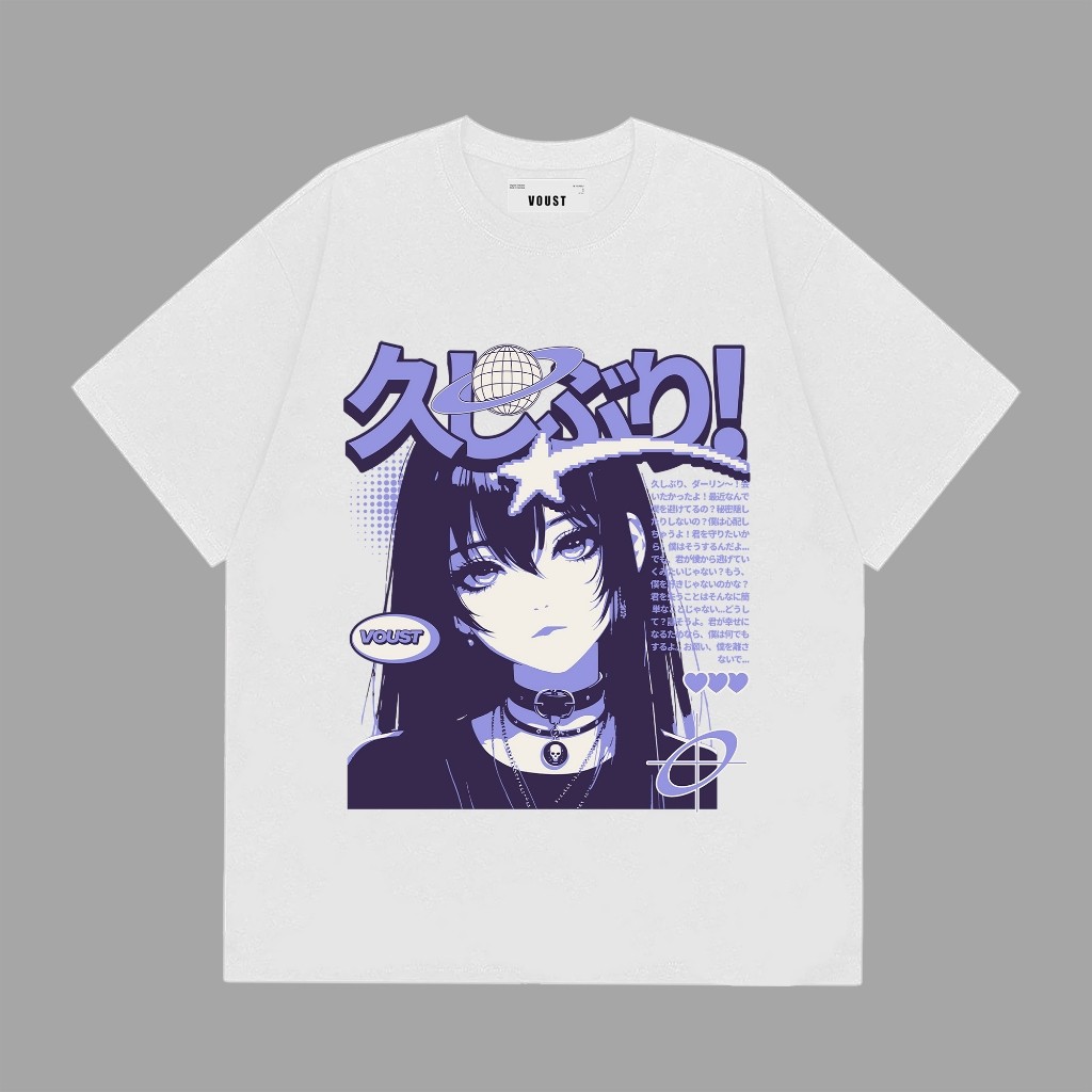 VOUSTSUPPLY Y2K T Shirt Baju Kaos Distro Pria Wanita Regular Size Cotton Combed 24s
