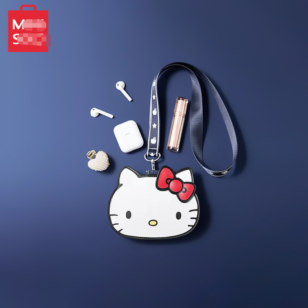 Hello Kitty Dây Đựng Thẻ Dễ Thương Hello Kitty Mặt Dây Chuyền Lưu Trữ Ví Đựng Tiền Xu Nữ