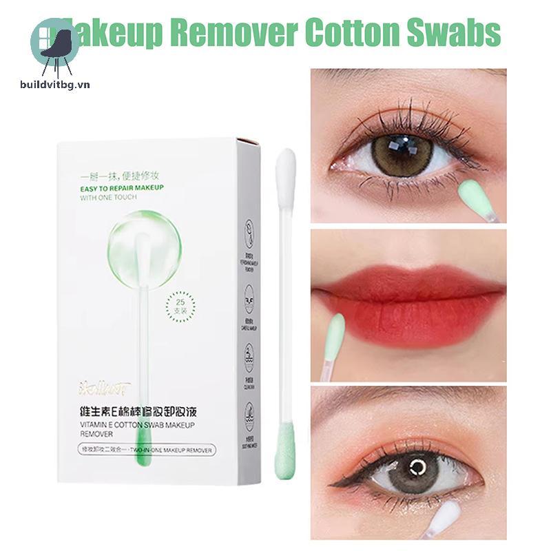 Bg 0.3ml × 25 Cái Dụng Cụ Tẩy Trang Bông Ngâm Trước Với Chất Lỏng Làm Sạch Có Thể Gập Lại Để Sử Dụng