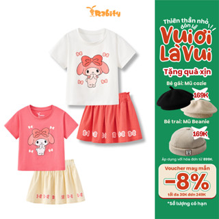   VOUCHER 8% GIẢM 30K ĐƠN 249K  Bộ áo váy Melody bé gái Rabity 957.008 