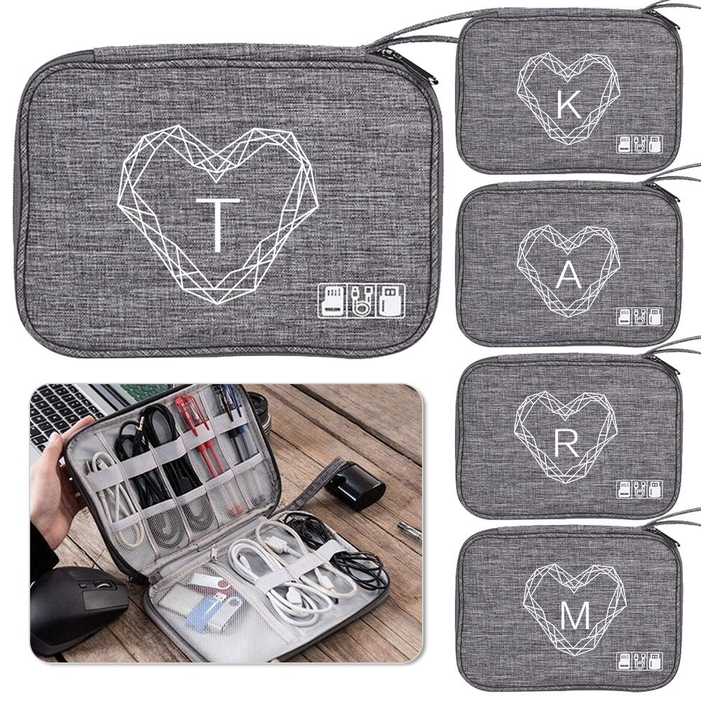 Data cable storage bag Large Cable Organiser Bag Accessories Portable Travel Organizer Toiletries Ba