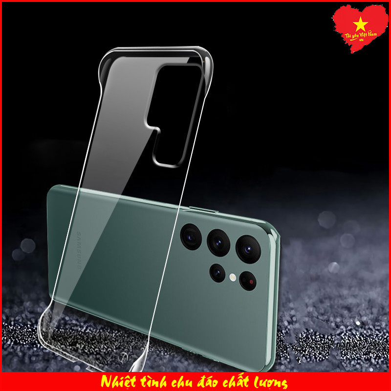 Ốp lưng không viền cứng trong suốt Samsung S25, Samsung S25+, Samsung S25 Ultra, Samsung S25 Edge hạ