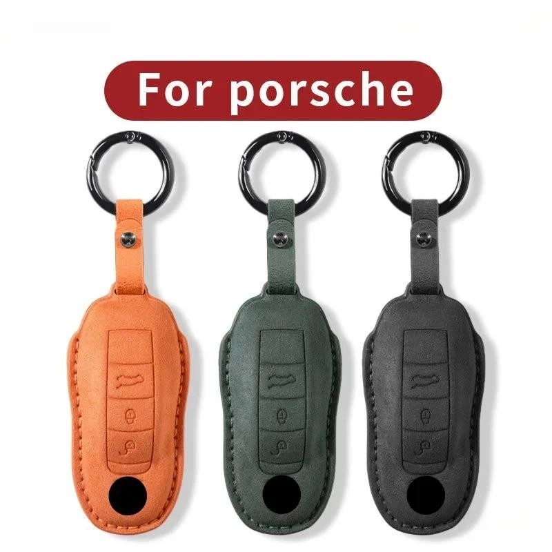 Bao Da Chìa Khóa Fob Có Bộ Vỏ Cho Porsche Panamera Spyder Carrera Macan Boxster Cayman Cayman Cayman
