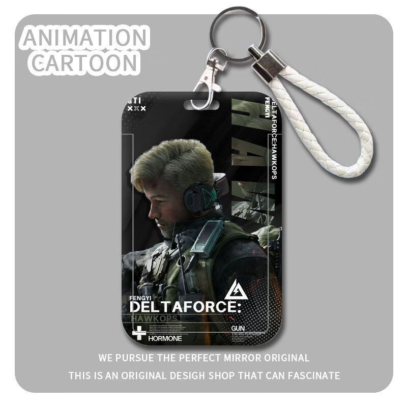 Delta Force Trò Chơi Ngoại Vi Đựng Thẻ Sinh Viên Trường Thẻ Bữa Ăn Thẻ Xe Buýt Tàu Điện Ngầm Dây Tre
