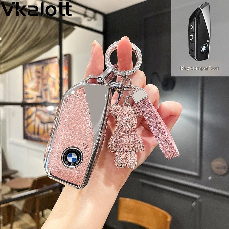 Dành Cho Xe BMW TPU Từ Xa Chìa Khóa Móc Khóa Bảo Vệ Cho Xe BMW M60 / iX1 / iX2 / iX3 / XM / i4 / i5 