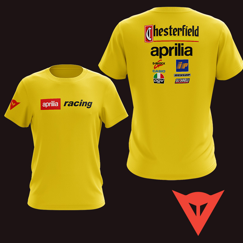 Áo thun hiệu suất đội đua Aprilia Chesterfield