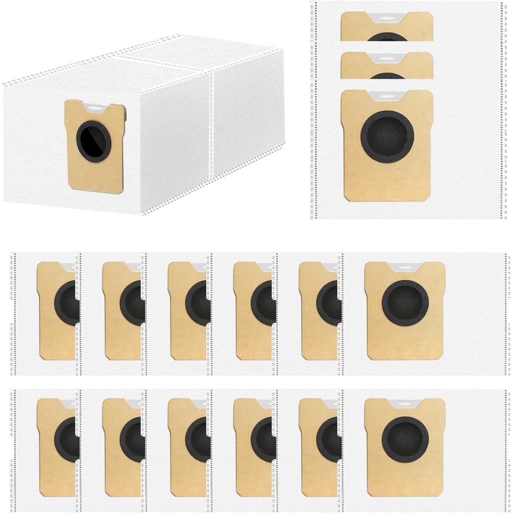 Túi đựng bụi 16 gói C20 phù hợp cho máy hút bụi Robot Eufy C10, C20 Omni, Túi đựng bụi C10 dùng một 