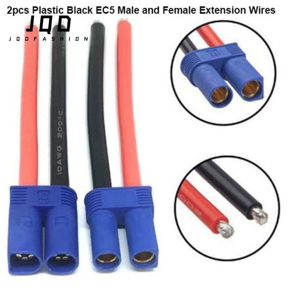 JQD 2 Dây Nối Dài, Dây Kết Nối EC5 Nam Nữ Đen EC5, 6 Kiểu Dây Kết Nối Khởi Động Khẩn Cấp Bằng Nhựa