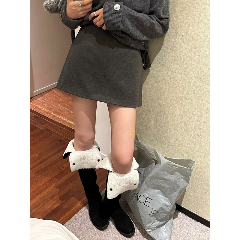 Moses Queen - Váy ngắn chữ A thu đông, chống chói, thiết kế cao cấp