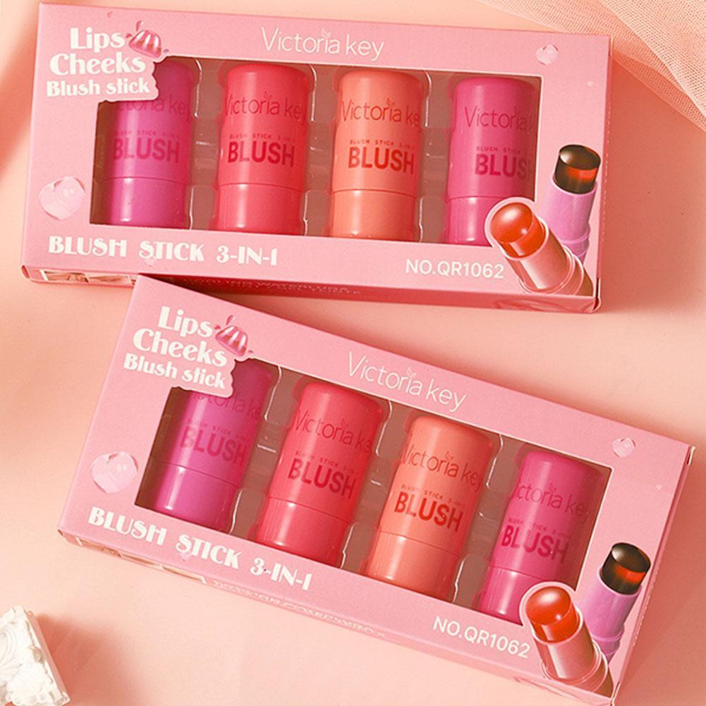 Victoria Key Nhiều Màu Đường Viền Son Dưỡng Ẩm Son Cheek Blush Dual-purpose And Jelly U8m2