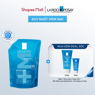  Gel rửa mặt cho da dầu nhạy cảm La Roche-Posay Effaclar Foaming Gel 400ml  Túi refill  