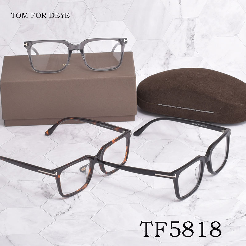 GCTV TOM FORD Spectacle Frame TF5188Acetate Business Square Frame Glasses Frame Non-Prescription Gla