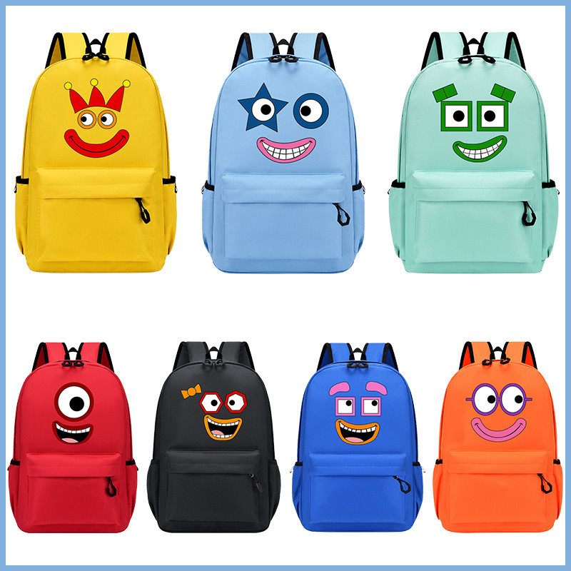 New Numberblocks Numberblocks Khối xây dựng kỹ thuật số Giáo dục sớm Anime Ba lô Học sinh tiểu học S