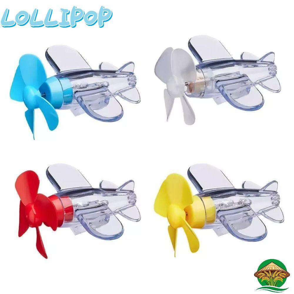 Máy bay đèn LED LOLLIPOP, Máy bay phát điện gió bằng nhựa, Máy bay trang trí máy bay trong suốt màu 