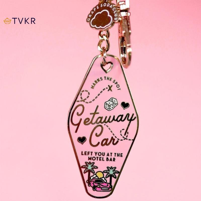 TVKR 1 Chiếc Taylor Swift Motel Escape Motel Móc Khóa Kim Loại Đơn Giản Phù Hợp Với Túi Phụ Kiện Tra