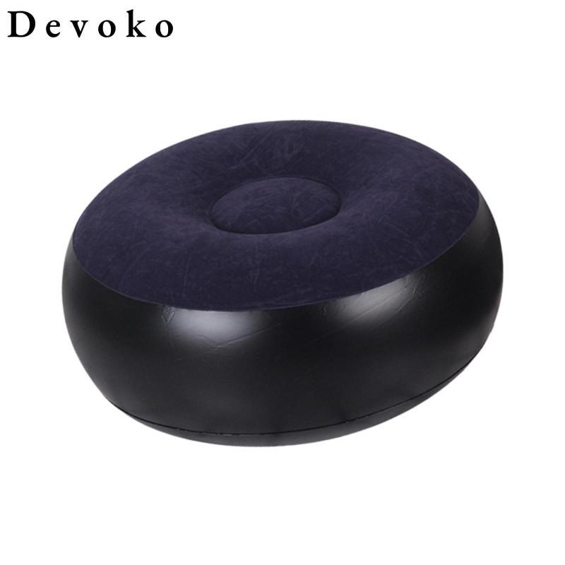Devoko Bơm Hơi Ottoman Pouf Ottoman Sân Di Động Dã Ngoại Du Lịch Văn Phòng Để Chân Ghế