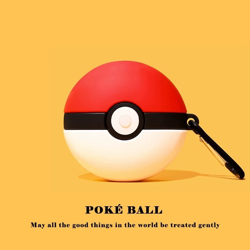Phim hoạt hình Pokemon Ball Vỏ AirPods dễ thương Vỏ silicon AirPods Pro 3 Vỏ tai nghe AirPods 4 Vỏ b