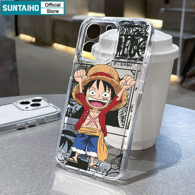 Suntaiho Ốp Điện Thoại Anime Dễ Thương OnePiecs Họa Tiết LuffyZors Vỏ Chống Sốc Cho iPhone 11 12 13 14 15 16 17 Pro Max IP 7 8 Plus Iphon X XS XR Xs Max