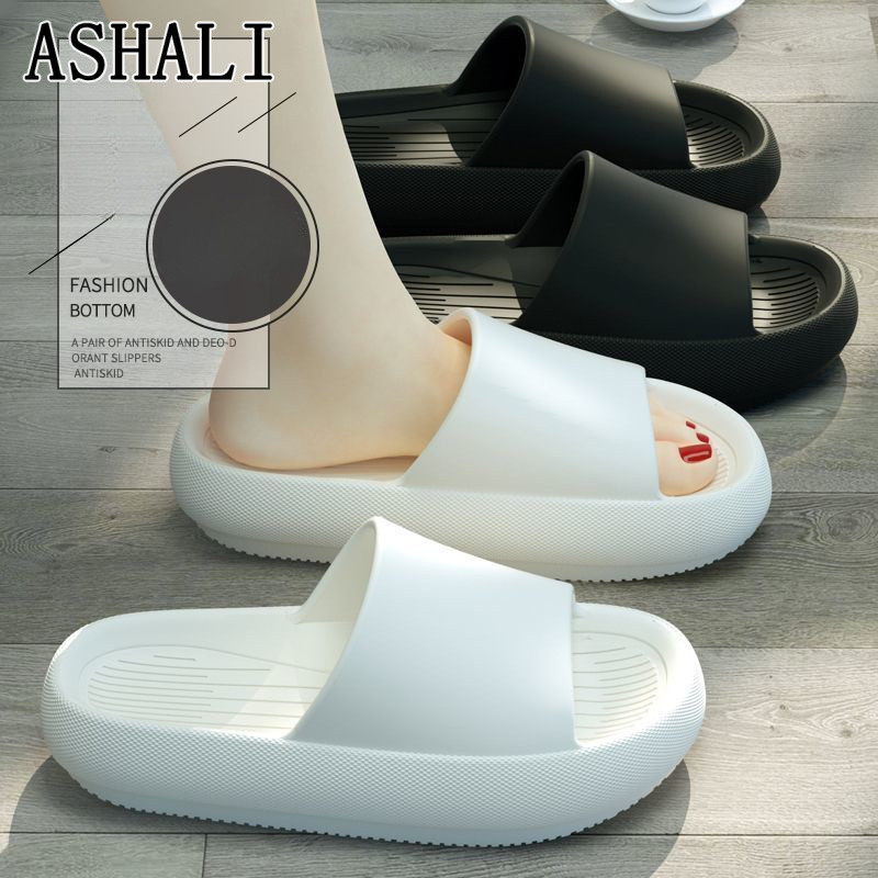 ASHALI Dép Đi Trong Nhà Đế Dày Siêu Mềm Chống Trượt Phong Cách retro