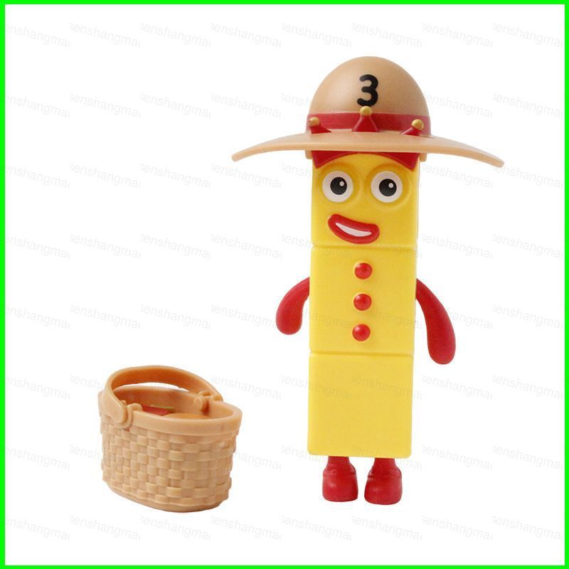 PS1 Numberblocks Số Ba Dã Ngoại Thời Gian Hành Động Hình Bộ Sưu Tập Đồ Chơi Mô Hình Vật Trang Trí SP