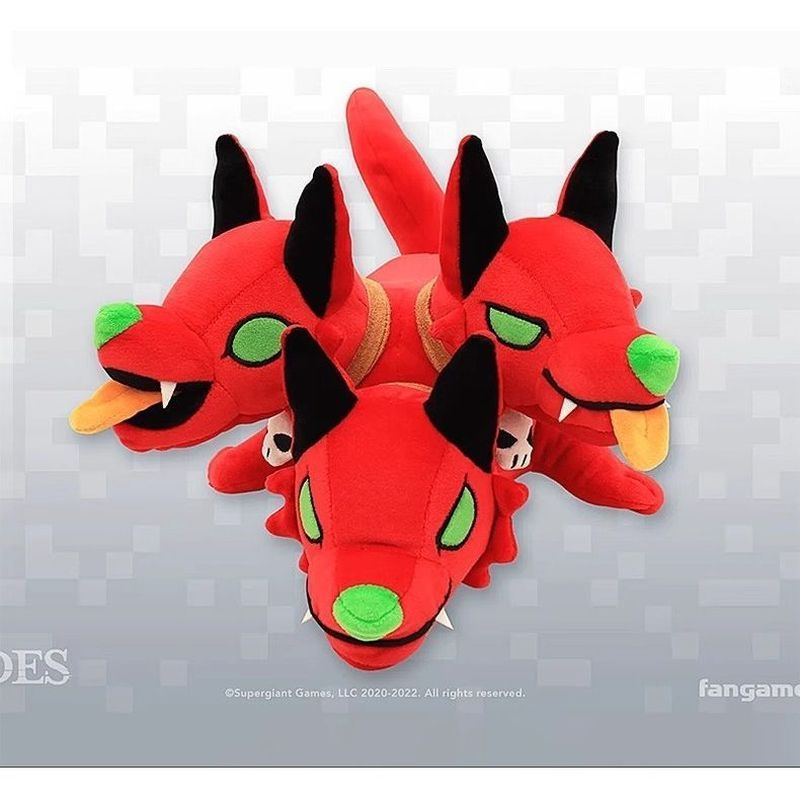 Hades hades hades hades Ba Đầu Chó Sang Trọng Búp Bê Búp Bê Gối Đồ Chơi Chó Sói Anime Hàng Hóa F