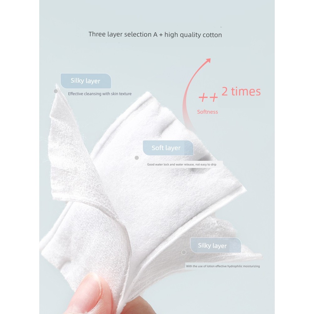 bông tẩy trang lamer bông tẩy trang 3 Gói Ướt Gói Mực Chuyên Dụng Cotton Trang Điểm Chính Hãng