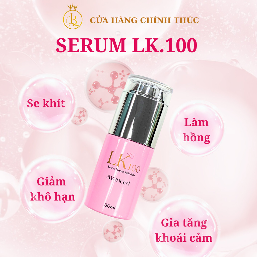 [CHÍNH HÃNG] Serum se khít và làm hồng vùng kín LK100 30ML| Cấp ẩm, giảm khô hạn trẻ hóa cô bé Nữ